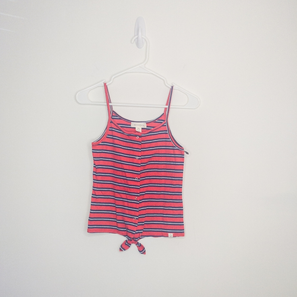 Treasure & Bond Girls Striped Tank Top Size 14/16 Red, White, & Blue Shirt